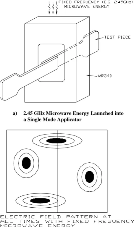 Figure 3: Fixed Frequency Microwave Heating – Nonuniform Heating  