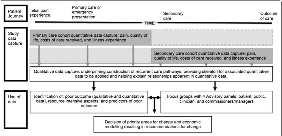 Figure 1 Schematic of patient journey, data capture, and use of data from study.