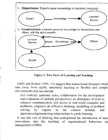 Figure 1: Two Views of Learning and Teaching 