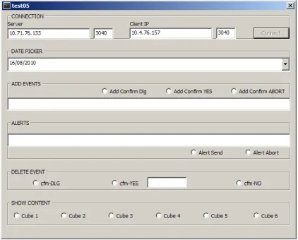 Figure 1. The compact control panel interface 