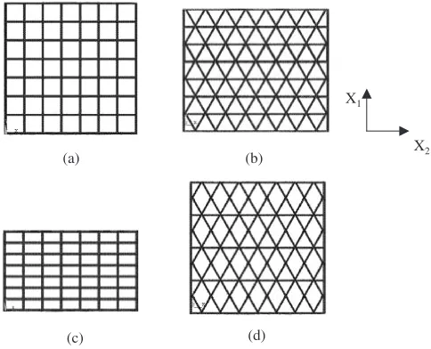 Table 1. Each cell wall was subdivided into the ﬁniteelements. Contact and target elements were used to trace thechange of contact state in deforming cell
