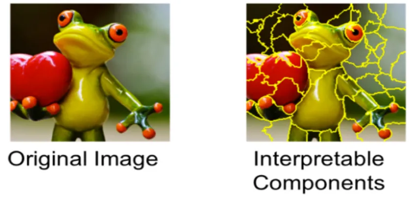 Fig. 1. Original representation (left) and interpretable representation (right) of an image