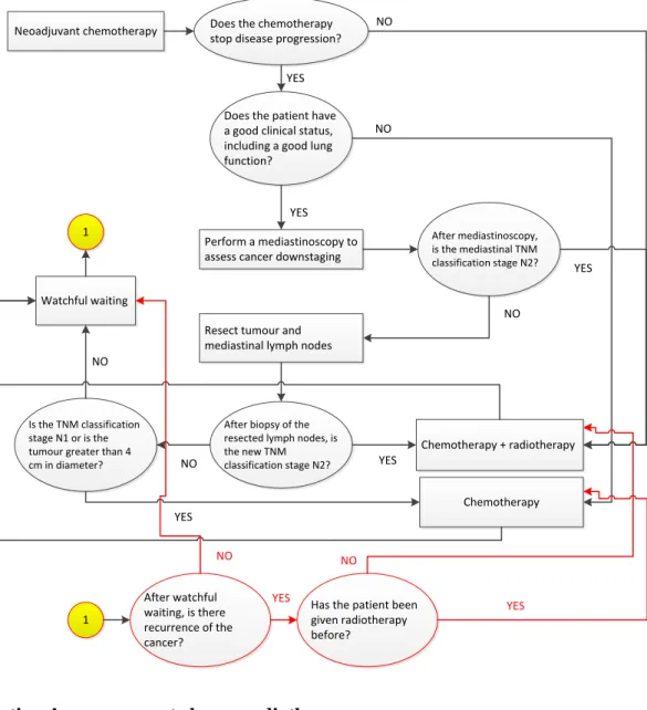 Figure 2.1. Pathway of possible clinical interventions under option 