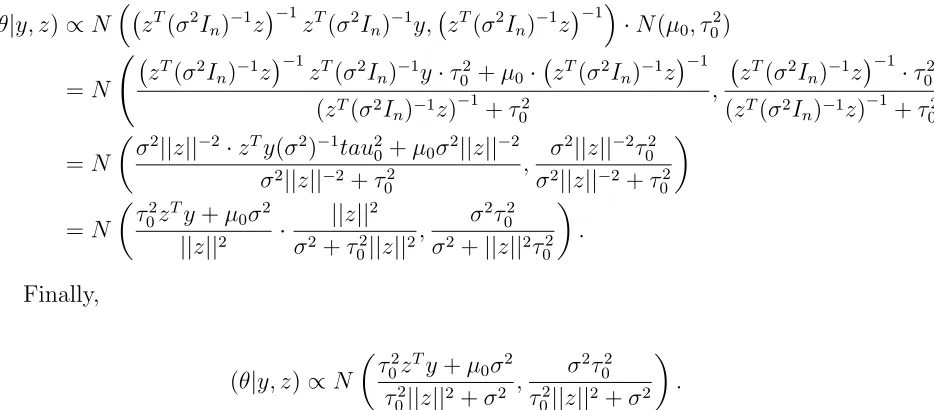Figure 3.3: Gibbs sampler for univariate latent variable model