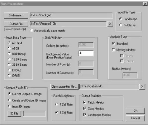 Figure 3. The Run Parameters dialog box. 