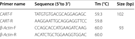 Table 1 Primer sequences used in this study