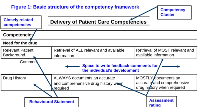 Figure 1: Basic structure of the competency framework 