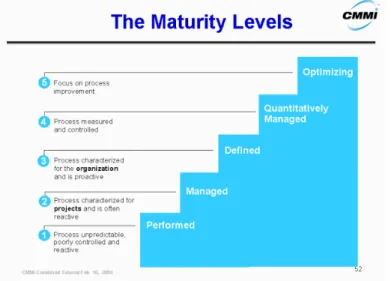 Table 9: CMMI-defined application security activities shows typical application security activities for each  level