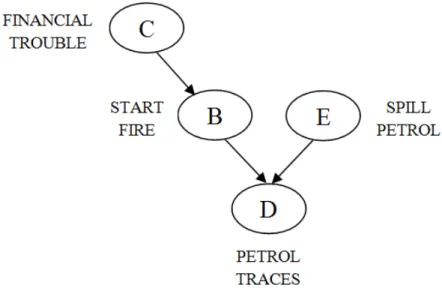 Figure 4. Causal network for house fire scenario. 