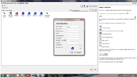 Figure 24: BallBar test setup - parameter screen 