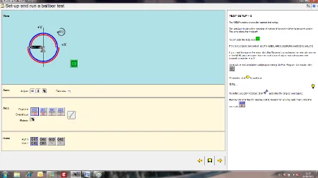 Figure 26: BallBar test setup - part program creation 