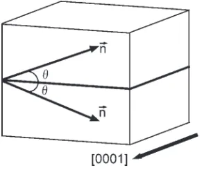 Fig. 2(a) Schematic illustration of the specimen for compression tests cutout from fabricated alumina bicrystals.
