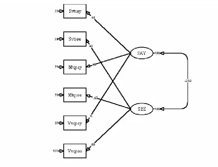 Figure 2. Structural Model Emphasising the Role of Trait Variance. --  