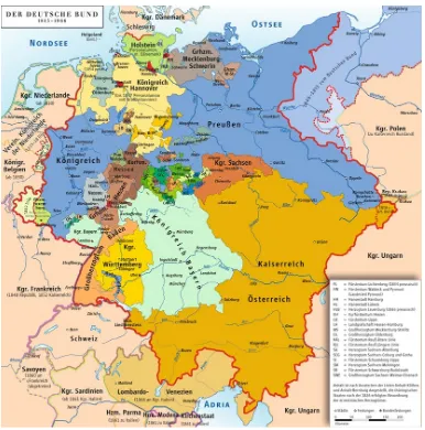 Figure 0-1. German Confederation 1815-1866 