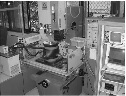 Fig. 4Hardware setup of the SANSS and the on-line particle sampling andsizing facility.