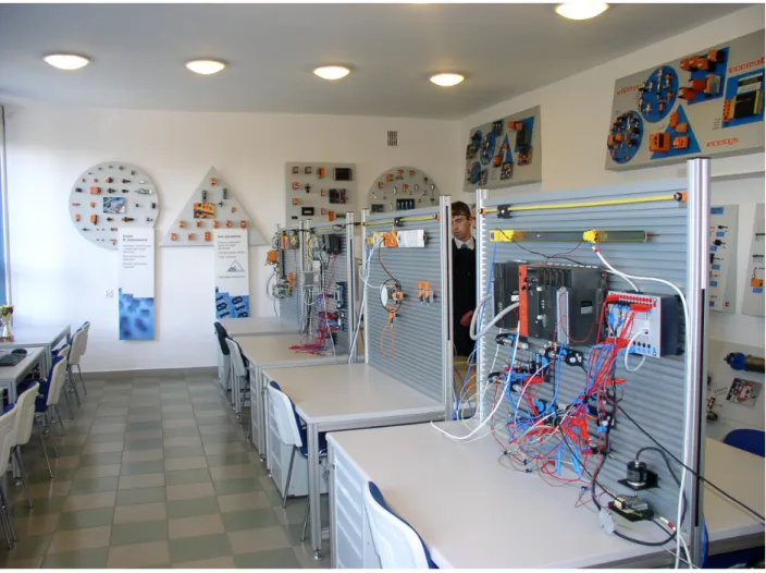 Fig. 11. Sensorics and industrial networks study room  