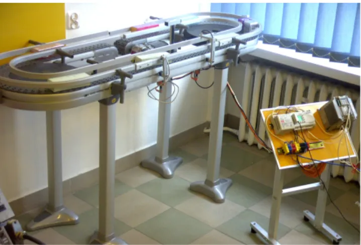Fig.  12.  Mechatronic  system  of  roller  conveyor-  control  by  sew  scattered drive systems used for profibus industrial networks 