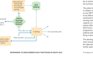 Figure 5: Flowchart showing information flows for reported missing child