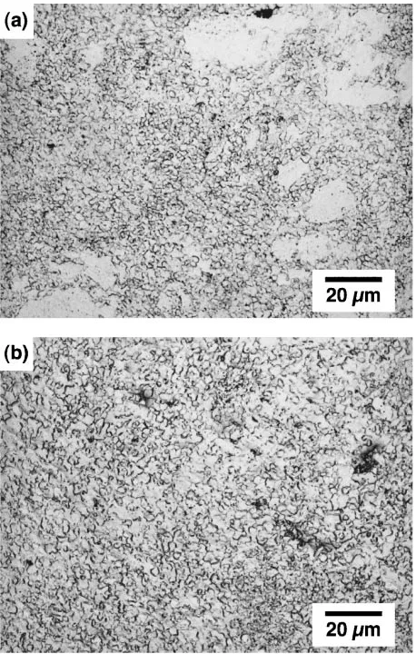 Fig. 4Typical TEM microstructures of materials aged for 500 h by(a) schedule A and (b) schedule BD.