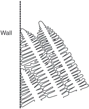 Fig. 3A schematic illustration of solid-liquid interface at a grainboundary, which is formed by ‘‘branching’’.