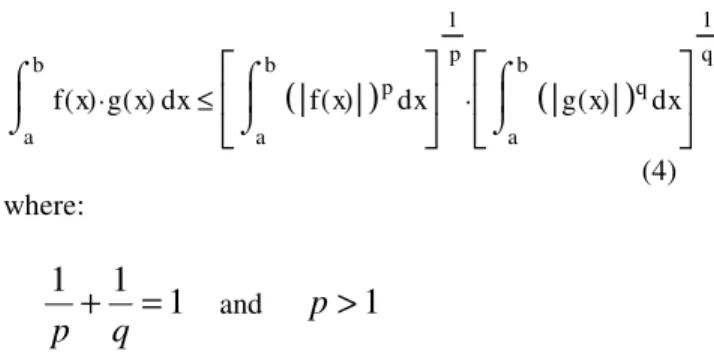 Table 1: Comparison of failure bound constants It can be seen that for σ < 1.084, the Holder bound is actually more pessimistic than the worst case bound formula