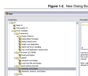 Figure 1-2.  New Dialog Box