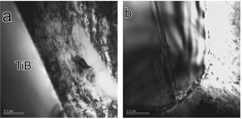Fig. 5True stress versus true strain curves for in situ synthesized titaniummatrix composites.