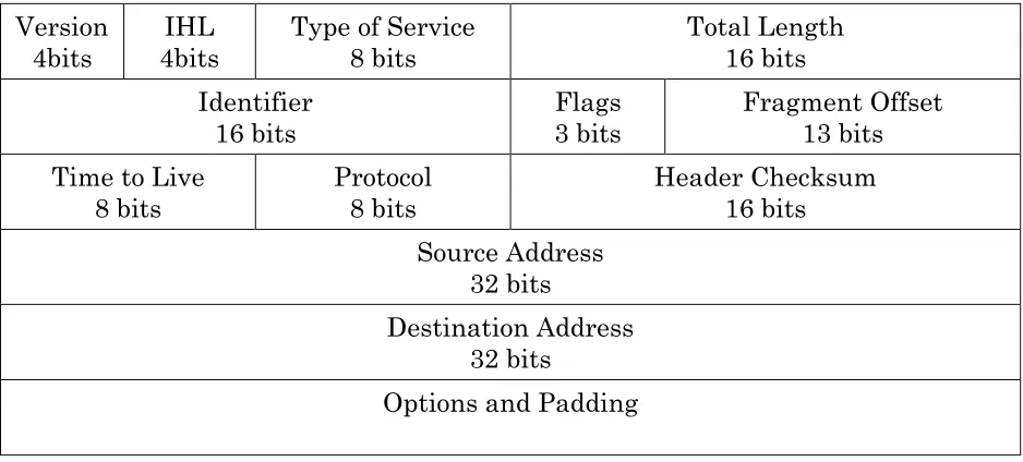 Figure 1: IPv4 Packet Header Format 
