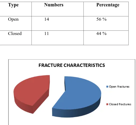Table 4 Fracture characteristics 