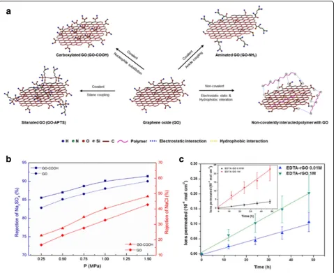 Fig. 11 a Surface functionalization of the GO sheet by covalent and non-covalent interactions