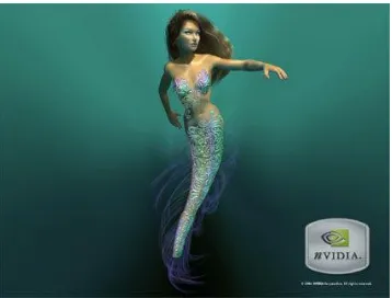 Figure 2.9 A 3D head rendered by vertex shader and fixed-function graphics 
