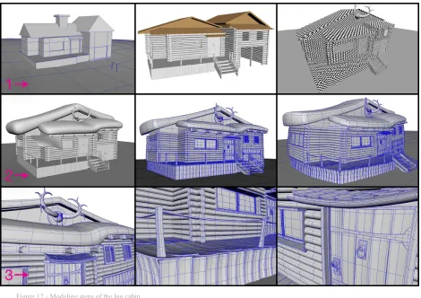 Figure 13  - Artwork, 3D model and the final version of the stove in the film 