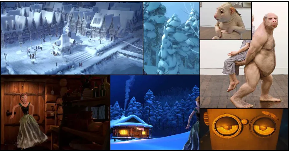 Figure 3 - Artwork reference screenshots 