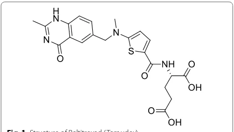 Fig. 1 Structure of Raltitrexed (Tomudex)