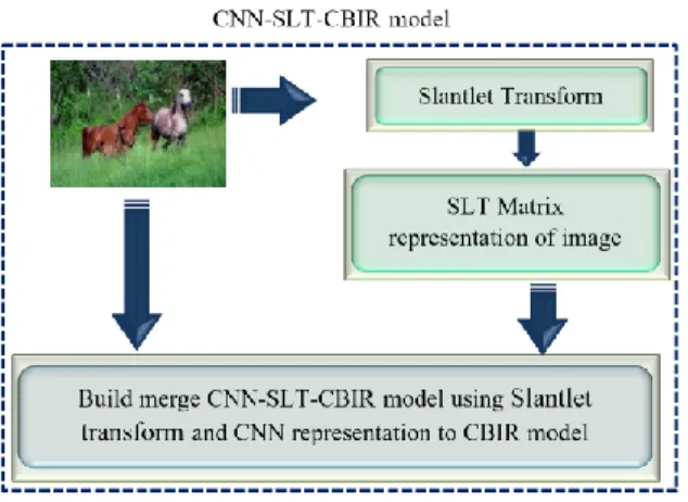 Figure 12. The general framework of CNN-SLT-CBIR model 