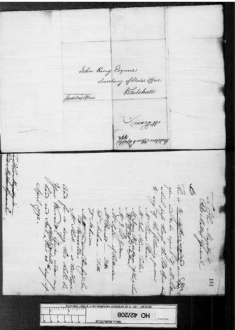 Figure 1: Copy of an interception warrant. Home Office records, 28th April 1792. 