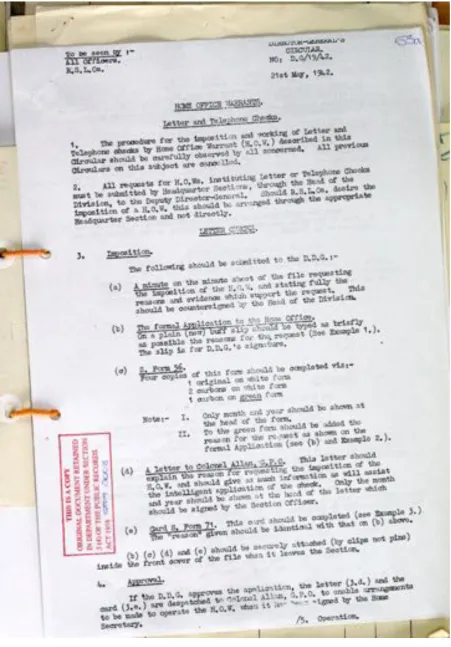Figure 10: New protocol for standardization of warrants, 21st May 1942, page 1 (page 2 is missing) 