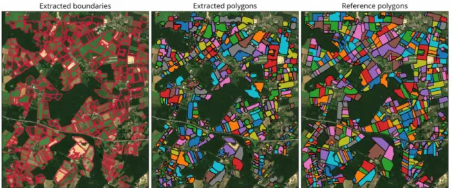 Figure 7. Result of the adaptive graph-based growing contours (GGC) field polygon extraction
