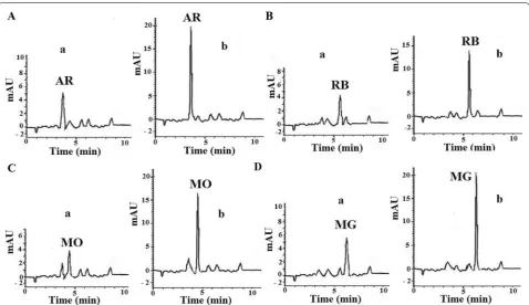 Fig. 4 Sample HPLC chromatograms of sea water sample taken from station 3 (Chabahar Maritime University)