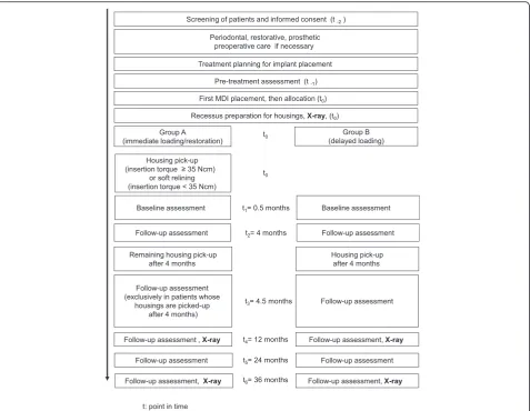 Fig. 4 Organization chart of the trial