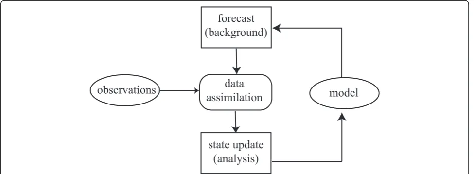 Figure 1 Schematic illustration of the data assimilation procedure.