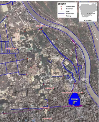 Figure 5: Boeung Kak Lake locality map (image: Drainage and Flooding Assessment, above n 5) 