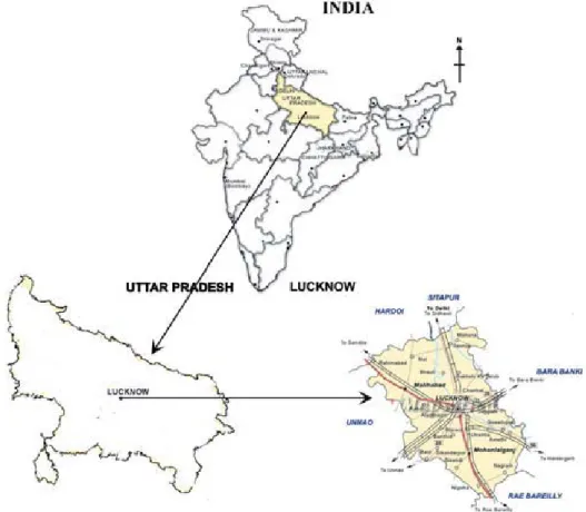 Figure 1. Location map of the study area 