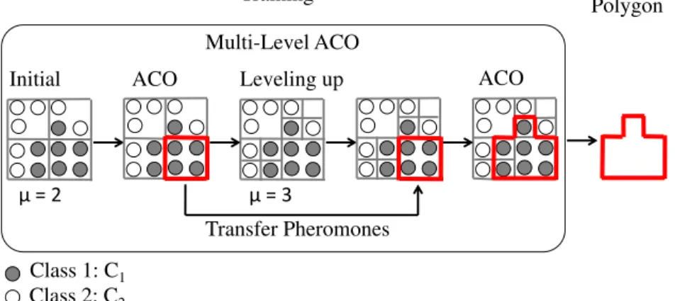Fig. 7 Overview of multi-levelling in PolyACO+ with dynamic AMR