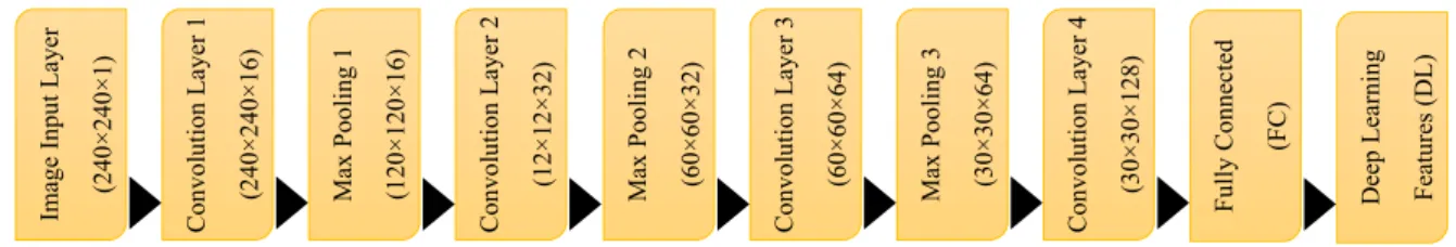 Figure 2. Structure of DL feature extraction. 