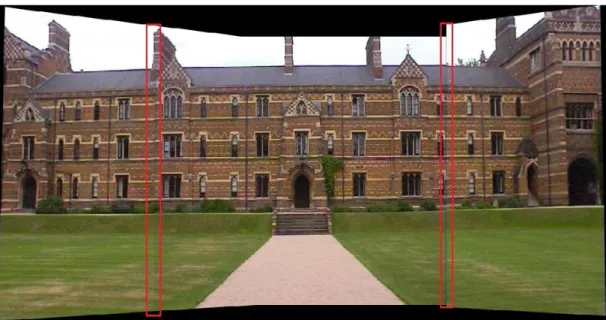 Figure 4.3. Highlighted part of image showing intensity seam. 