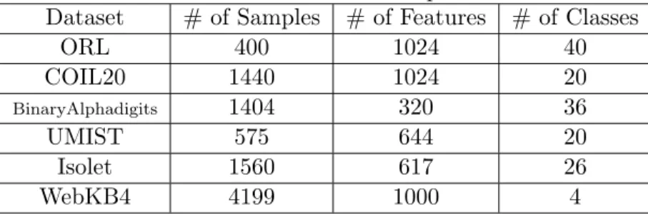 Table 4.1: Dataset Description.