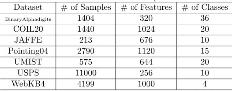 Table 5.2: Dataset Description.