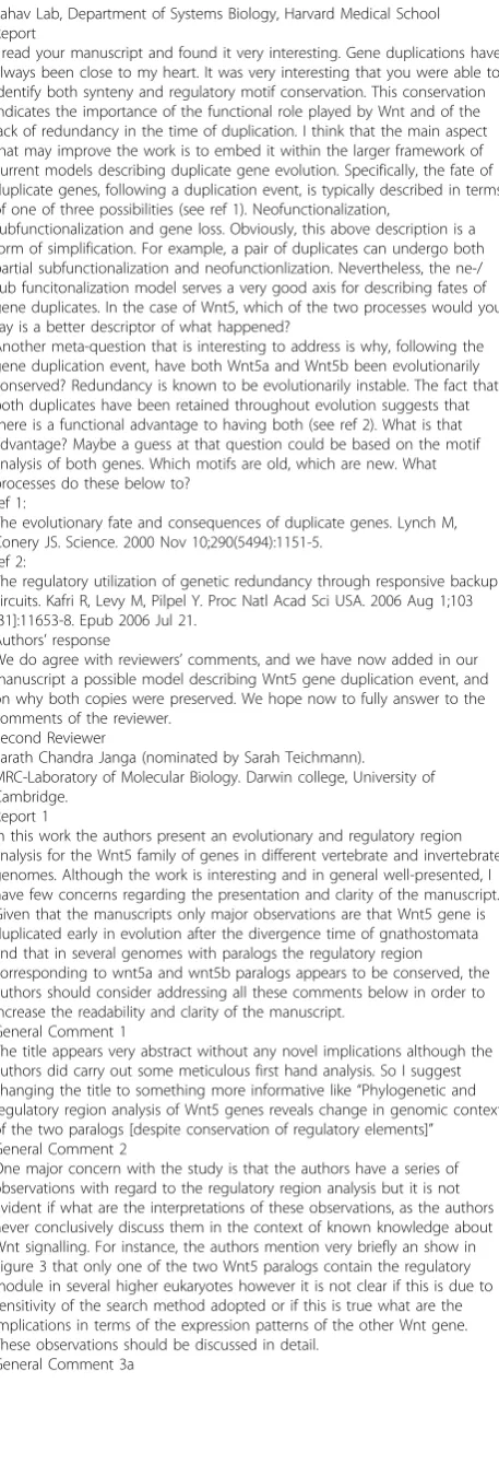 Figure 3 that only one of the two Wnt5 paralogs contain the regulatory