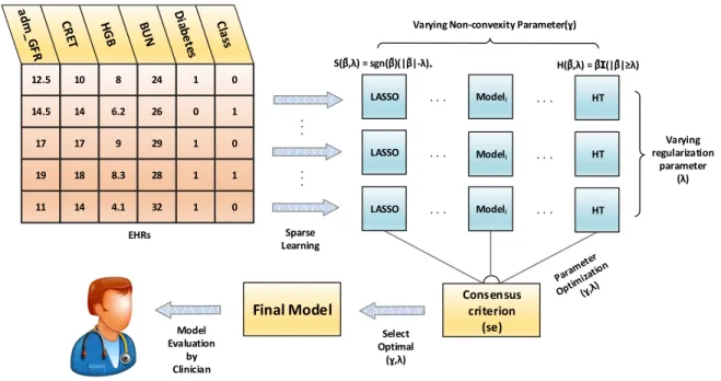 Figure 2.1: Illustration of CRISP Algorithm applied on EHRs.